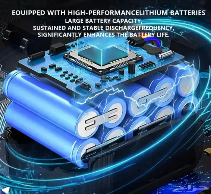 دريل كهربائي لا سلكي بقوة 21 فولت مع بطاريتين مع 25 قطعه 3