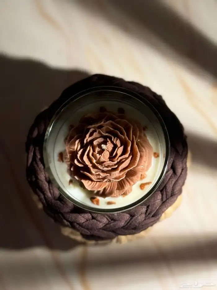 شمعة مصبوبة يدوي ا 7