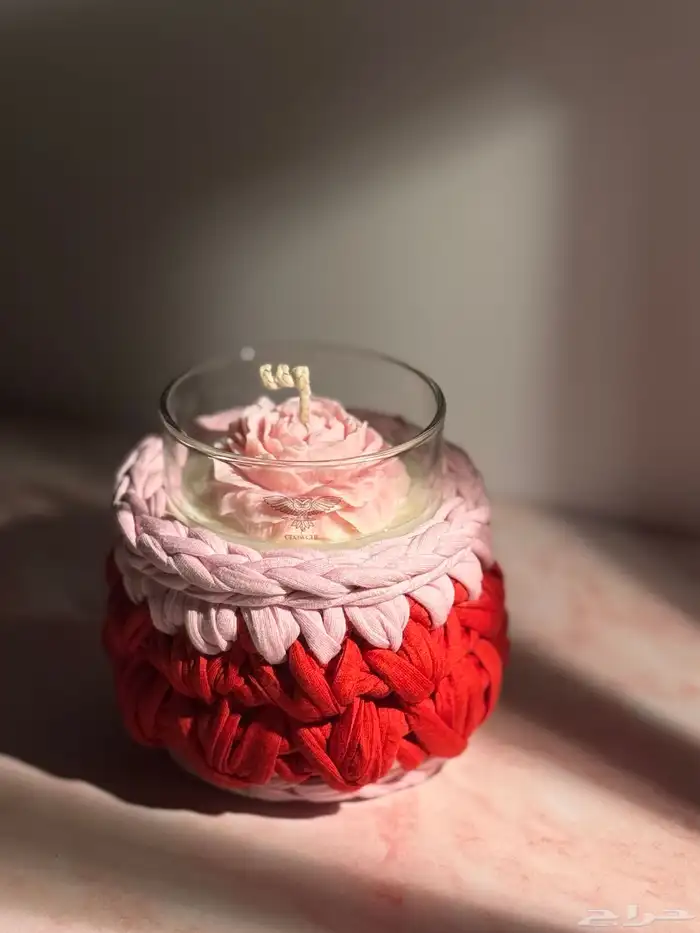 شمعة مصبوبة يدوي ا 4