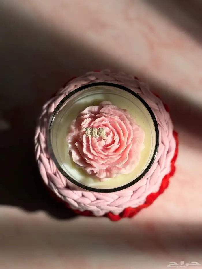 شمعة مصبوبة يدوي ا 5