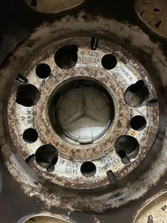 جنوط مرسيدس طقم مقاس 16 اصلي وكاله 15