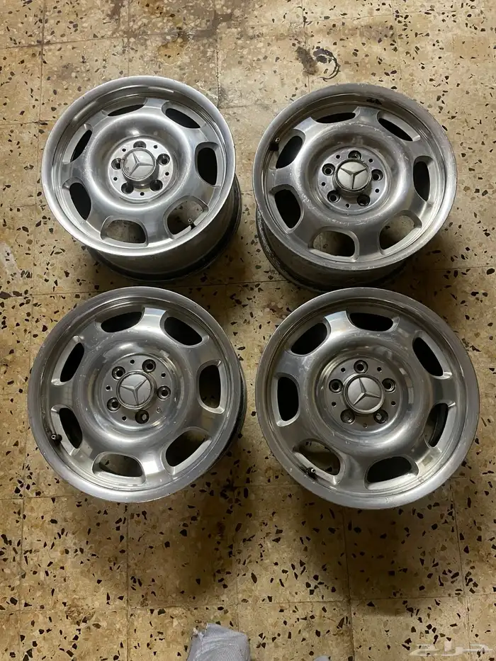 جنوط مرسيدس طقم مقاس 16 اصلي وكاله 4