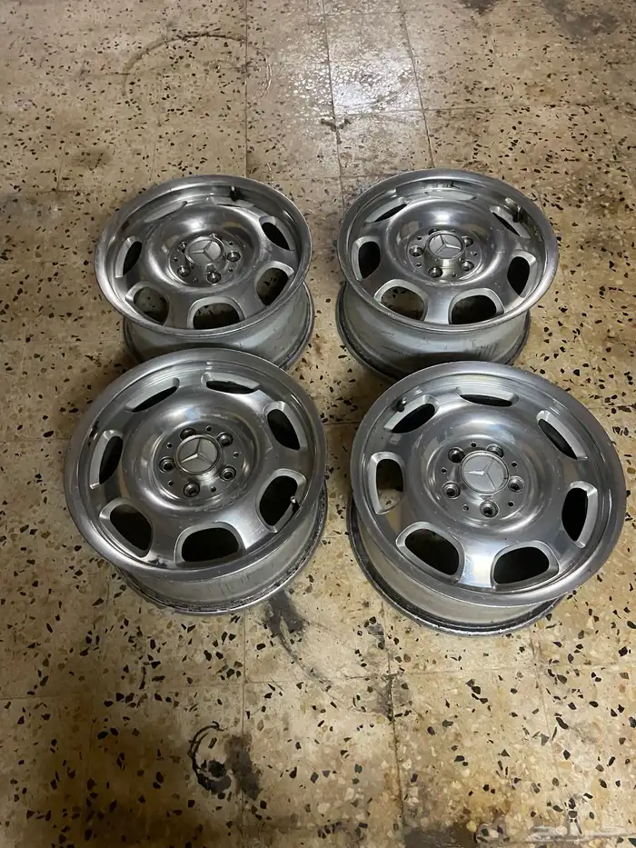 جنوط مرسيدس طقم مقاس 16 اصلي وكاله 6