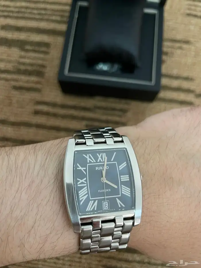 ساعة رادو فلورنس مربع رجالي اخت الجديده 57