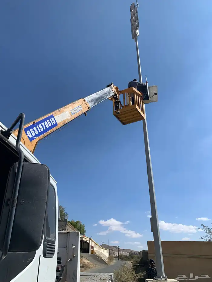 ونش كرين يوم ترك خمسه طن خمس وصال للايجار يوجدسله باسكت 6