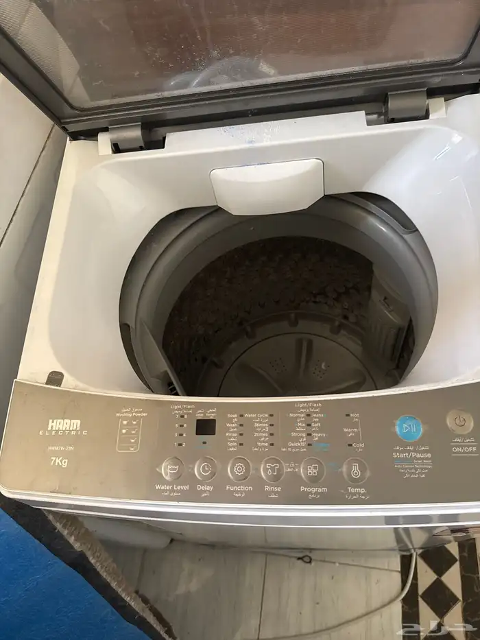 غسالة ملابس هام اوتوماتيكيه 7 كيلو استخدام قليل وفلتر مويه 1