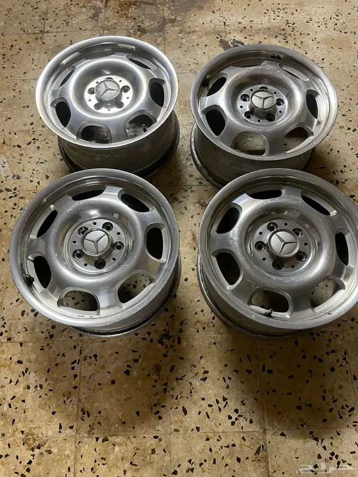 جنوط مرسيدس طقم مقاس 16 اصلي وكاله 8