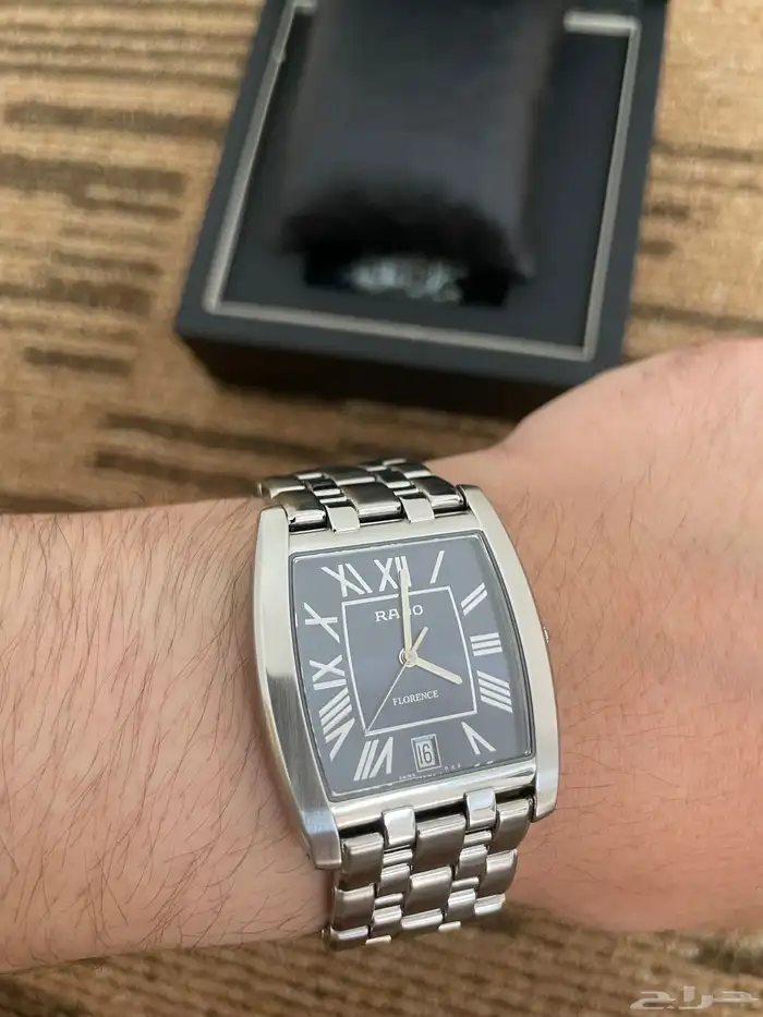 ساعة رادو فلورنس مربع رجالي اخت الجديده 48