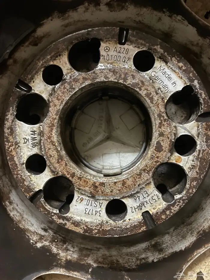 جنوط مرسيدس طقم مقاس 16 اصلي وكاله 14