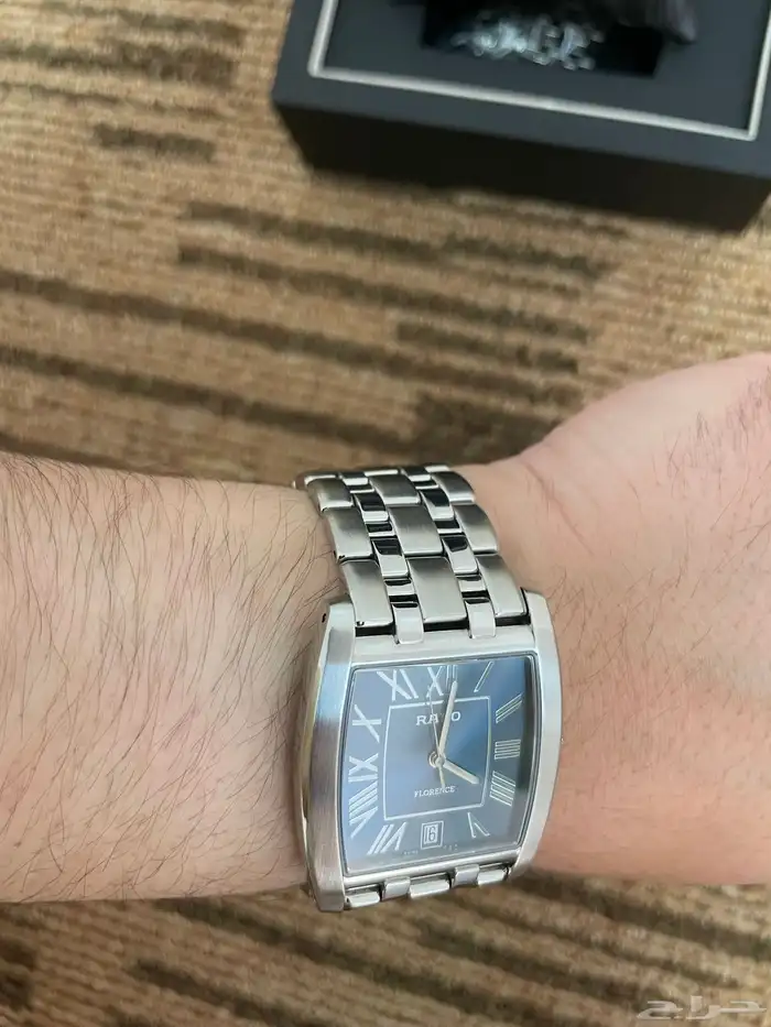 ساعة رادو فلورنس مربع رجالي اخت الجديده 54