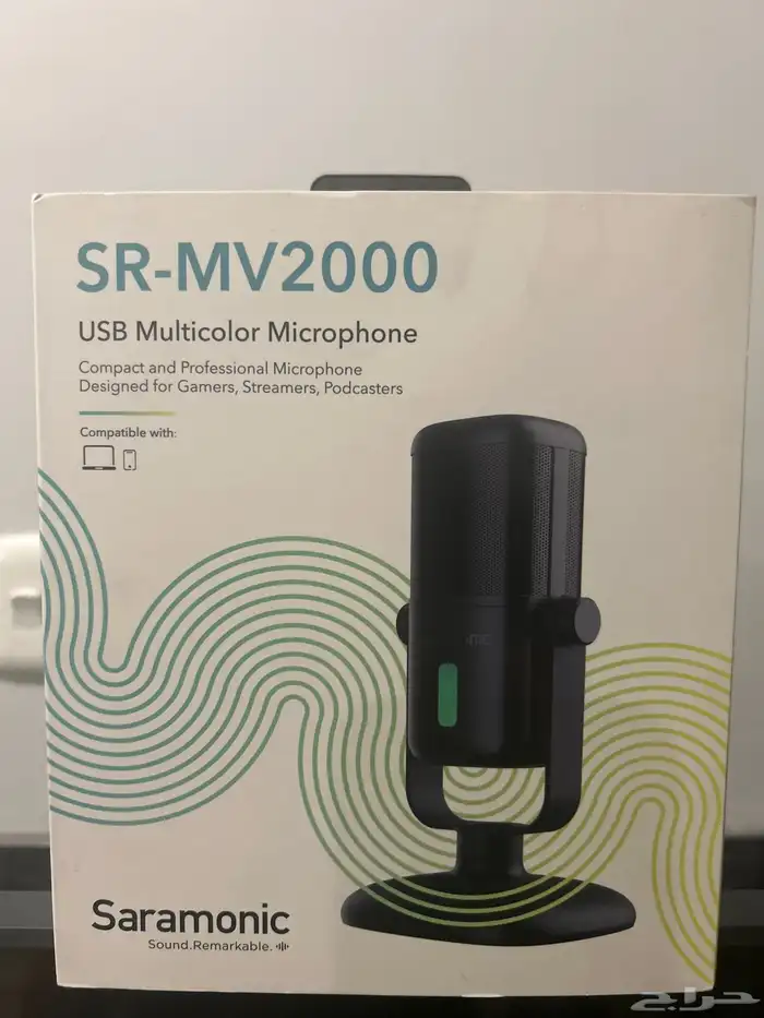 مايكرفون احترافي بودكاست للبثوث جديد لم يستخدم 0