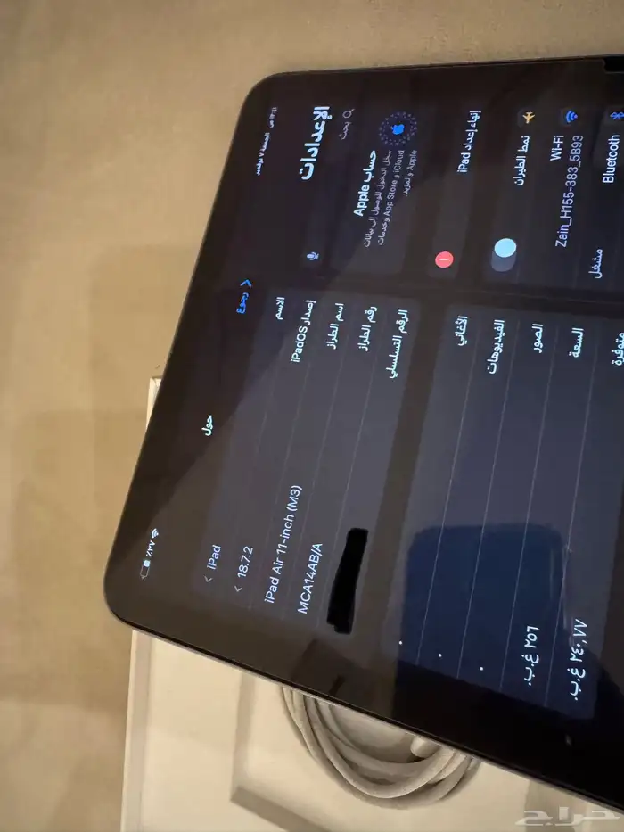 ايباد اير m3 ذاكره 256 شبه جديد 3