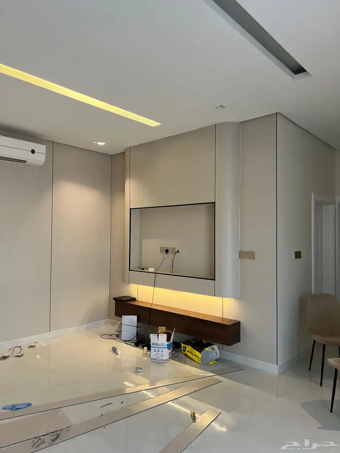 ديكور شاشه كيرف مع بديل الشيبورد من أعمالي في الدمام 0