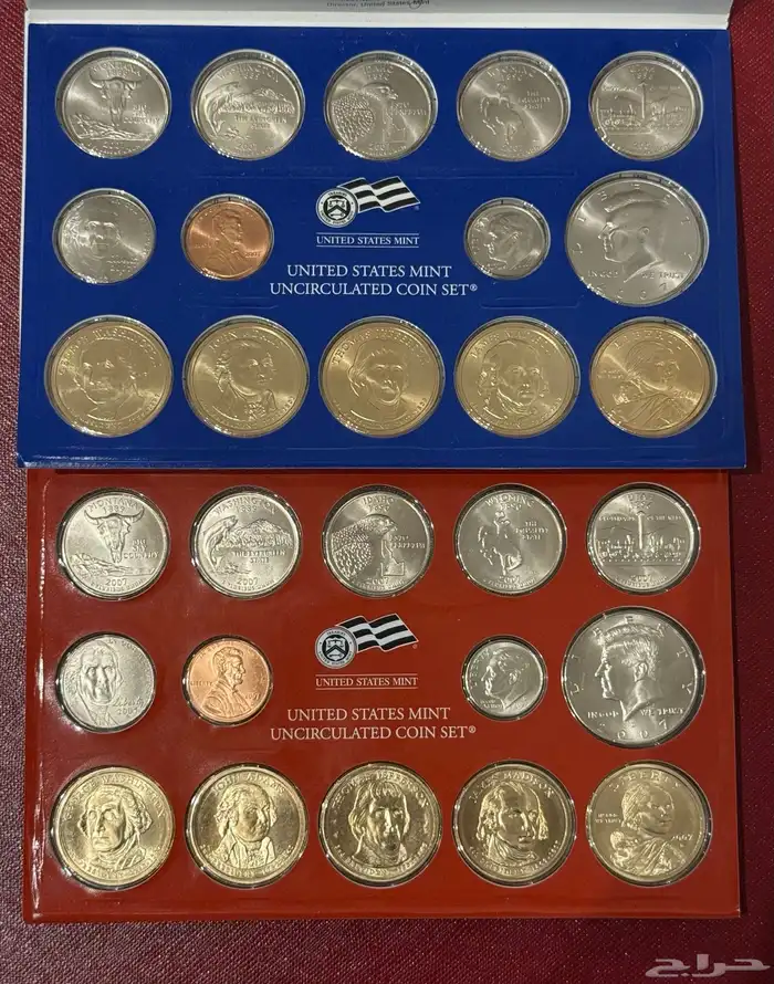 عملات معدنية أمريكية لعام 2007 P D فيلادلفيا ودنفر 3