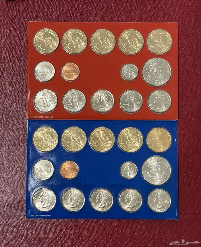عملات معدنية أمريكية لعام 2007 P D فيلادلفيا ودنفر 5