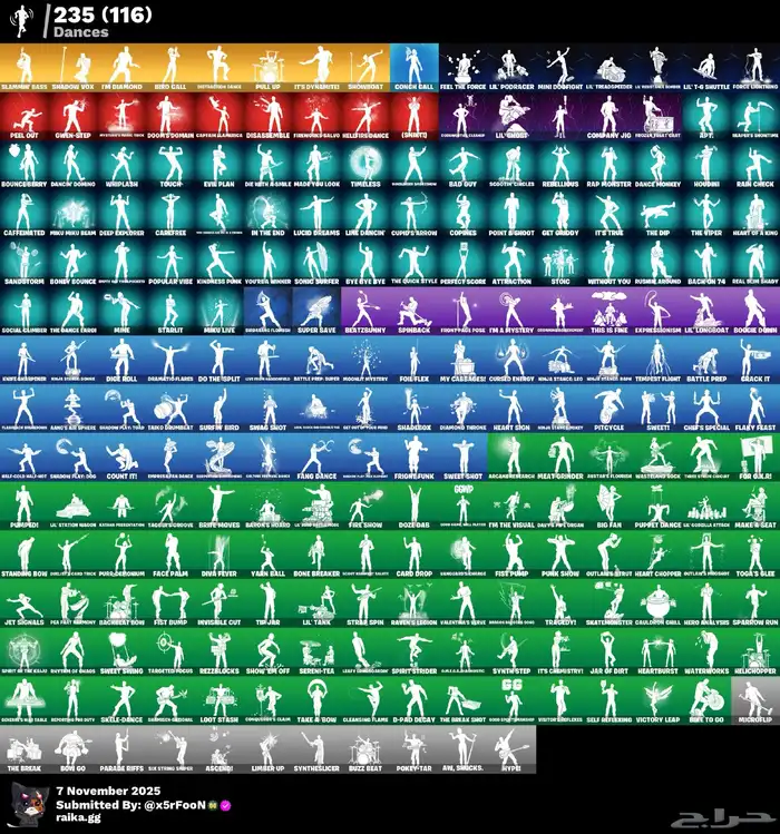 حساب فورتنايت 260 سكن ضمان مدى الحياة فل شوب 3