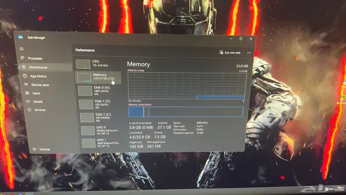 جهاز ألعاب كامل   ملحقاته احترافية (RTX4060Ti   Ryzen 7) 10