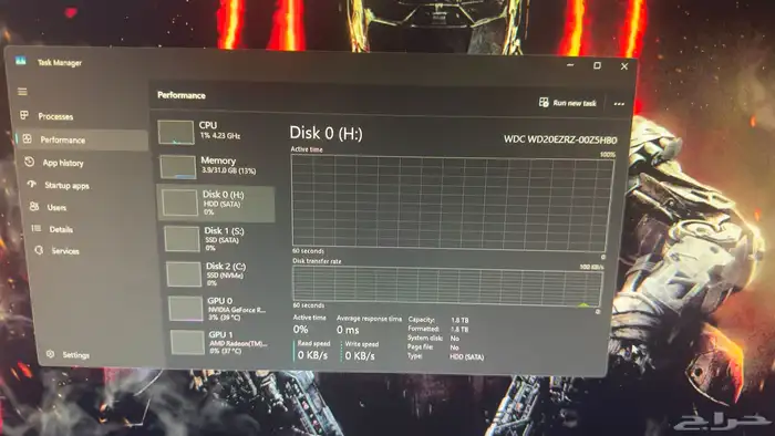 جهاز ألعاب كامل   ملحقاته احترافية (RTX4060Ti   Ryzen 7) 9