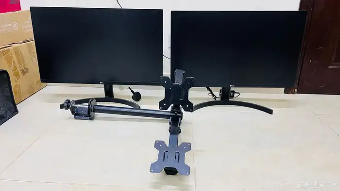 شاشتين LG full HD مقاس 27 بوصة جديدة مع حامل حديد 0