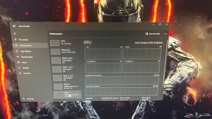 جهاز ألعاب كامل   ملحقاته احترافية (RTX4060Ti   Ryzen 7) 5
