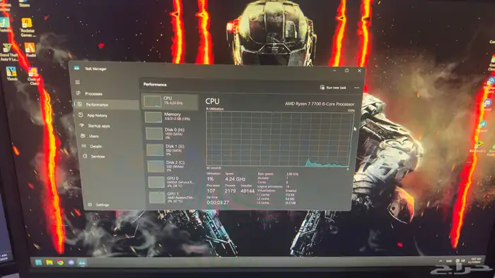 جهاز ألعاب كامل   ملحقاته احترافية (RTX4060Ti   Ryzen 7) 11