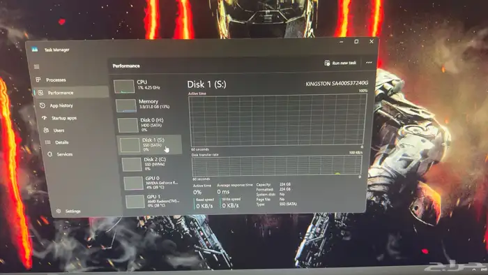 جهاز ألعاب كامل   ملحقاته احترافية (RTX4060Ti   Ryzen 7) 8