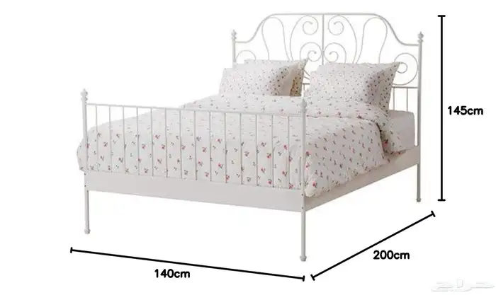 سرير ايكيا للبيع مع المرتبة 1