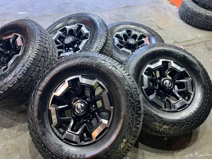 جنوط سوبر سفاري مع كفرات رودستن  مقاس 285.70.17 تاريخ 24 1