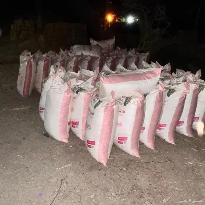 حشف تمر سعف مع تمرمخلوط مكينه حلال حشف مواشي وغنم للبيع سعف 6