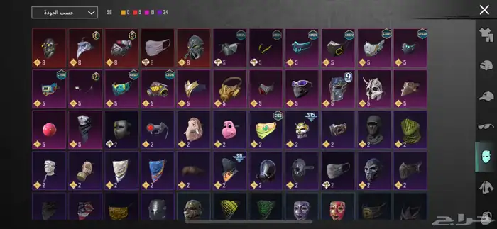 حساب ببجي لفل 72 للبيع 10