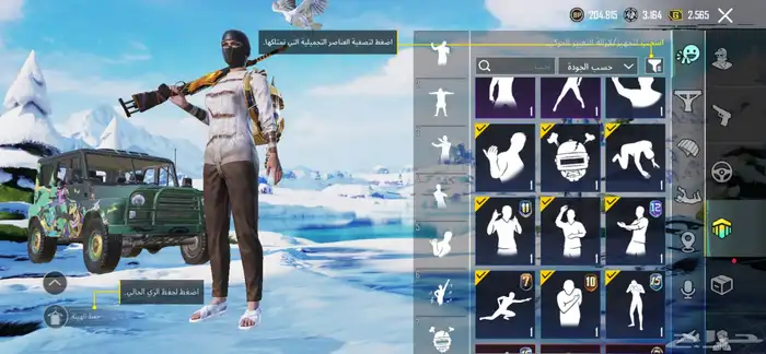 حساب ببجي 15