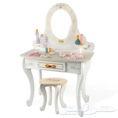 تسريحة خشب للاطفال بالحجم الكبير - لعبه تسريحه للأطفال 0