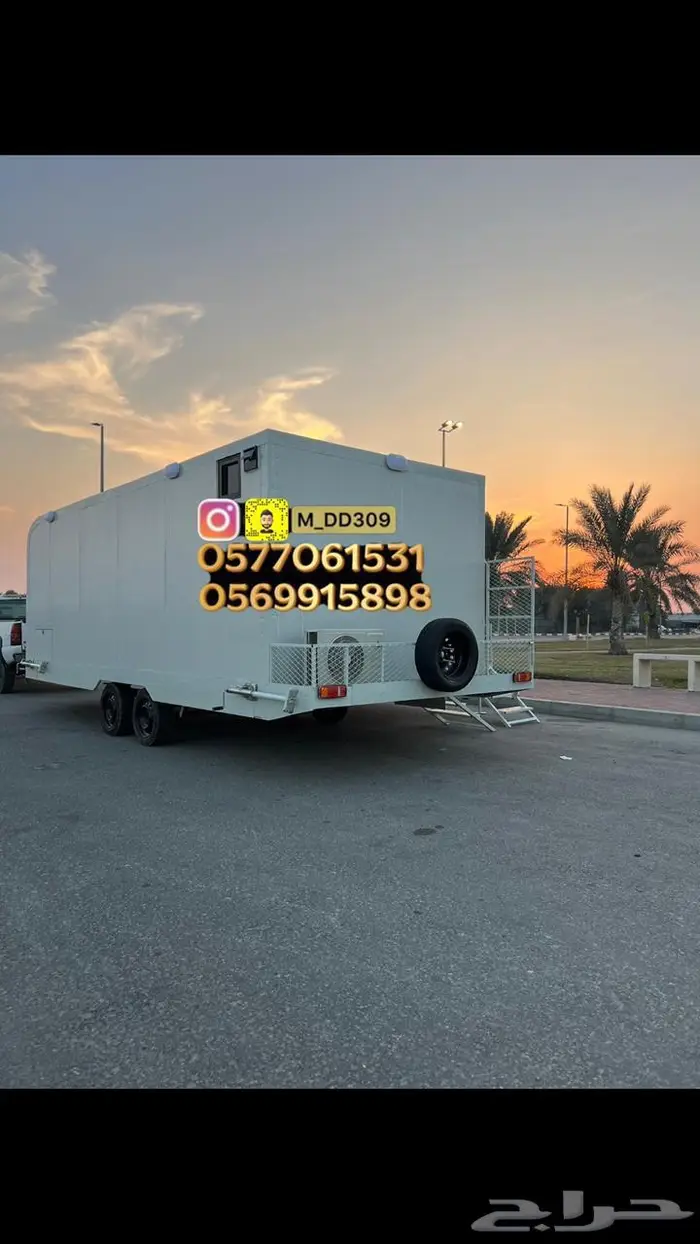 كرفان مجلس وغرفه ودوره مياه ومطبخ جديد 2