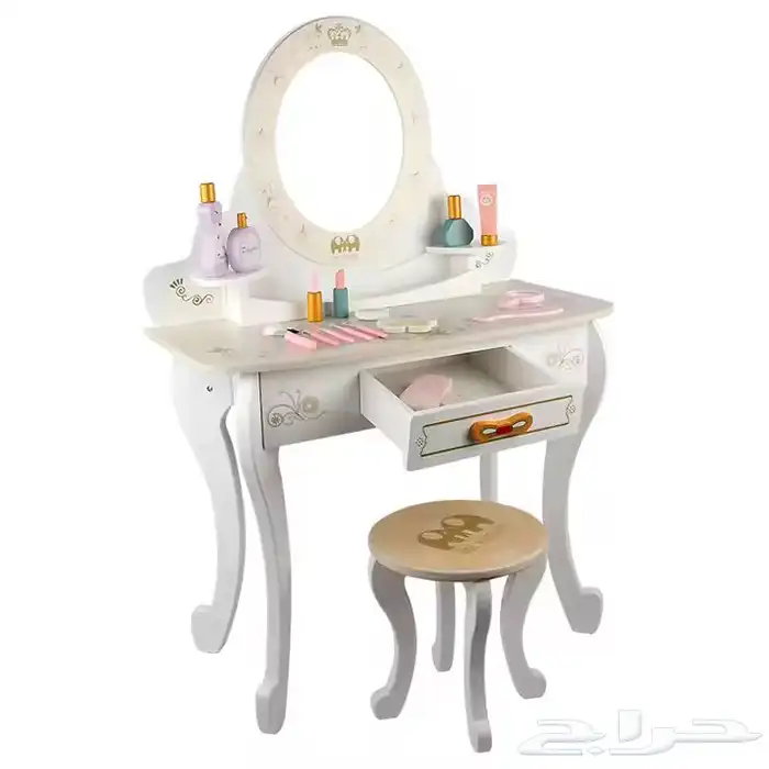 تسريحة خشب للاطفال بالحجم الكبير - لعبه تسريحه للأطفال 2