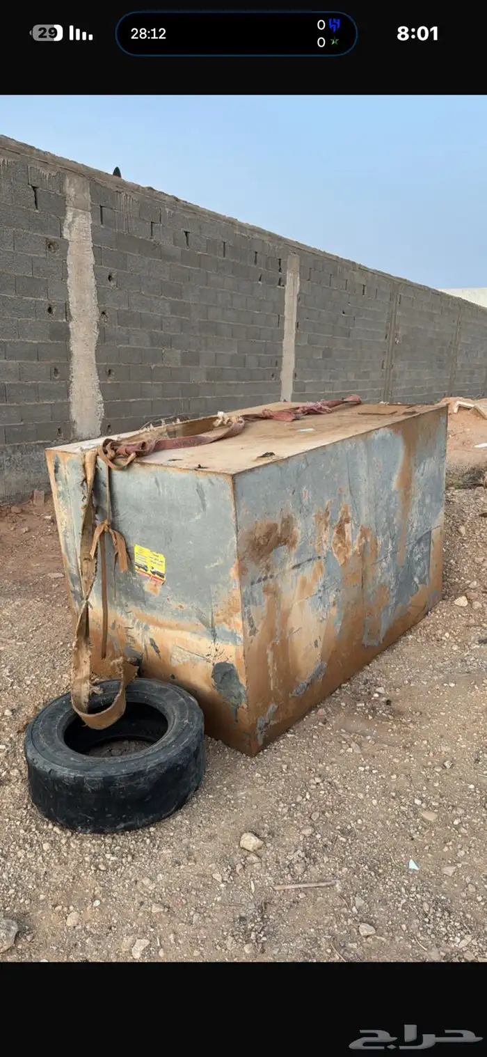 خزان ديزل   هوز مع دفاع عرض 180 طول 120 عمق 120 0