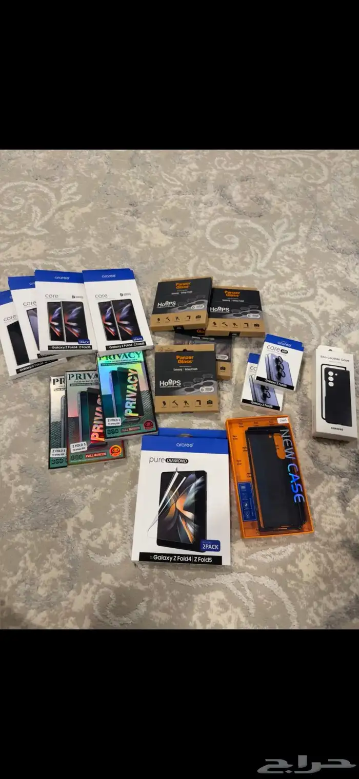 جالكسي Z فولد 5 اسود نظيف مخزن مع اكسسورات 3