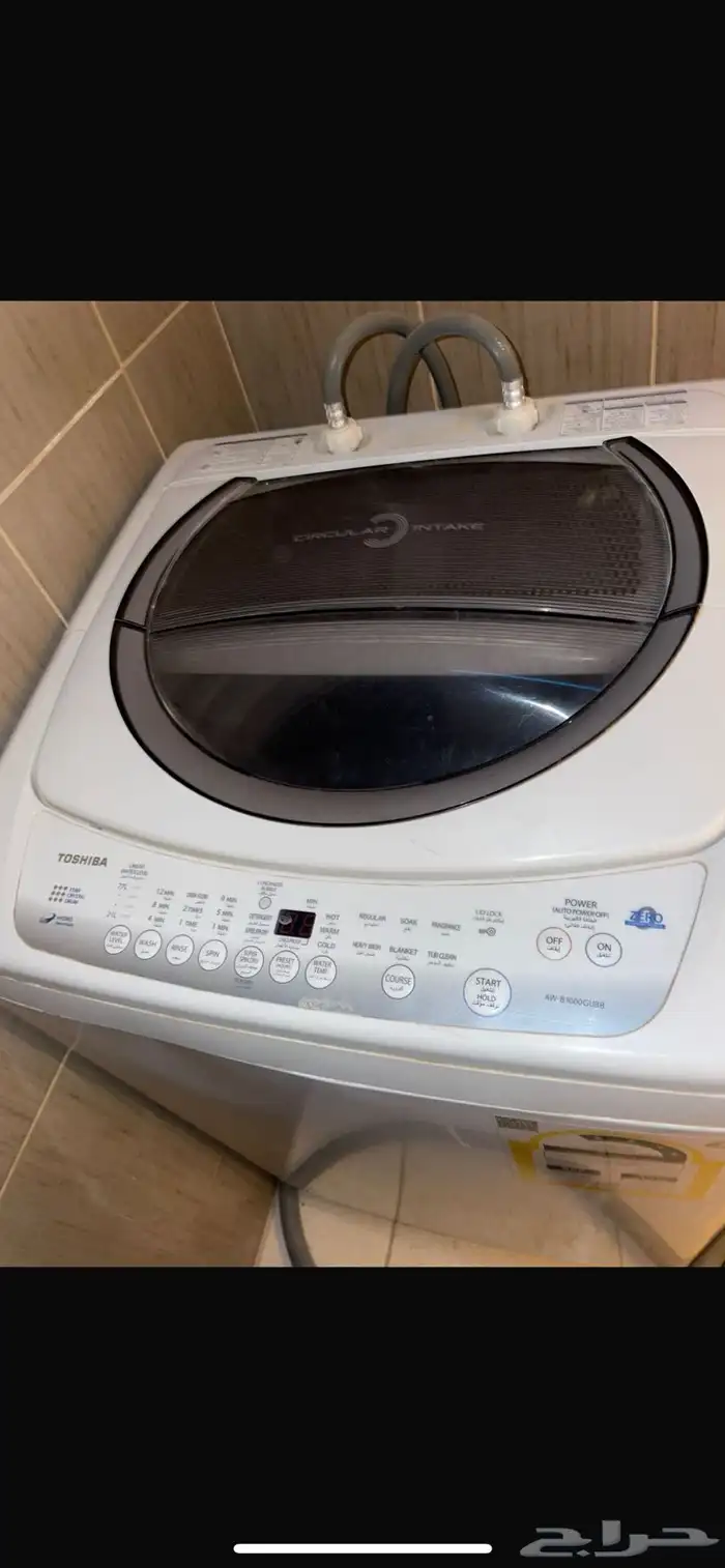 غسالة ملابس توشيبا حالة جيدة جدا بسعر 600 ريال 1