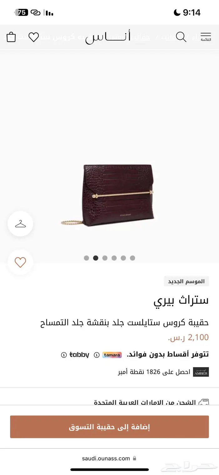 شنطه من ماركة ستراث بيري 0