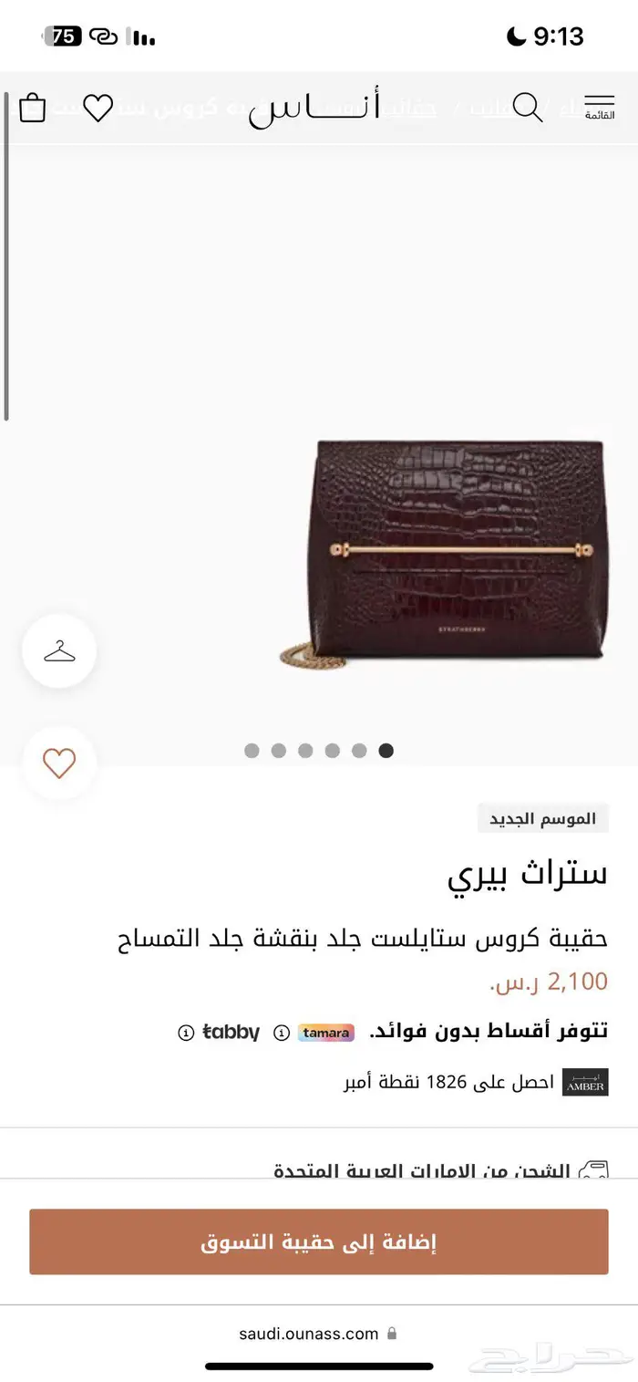 شنطه من ماركة ستراث بيري 2