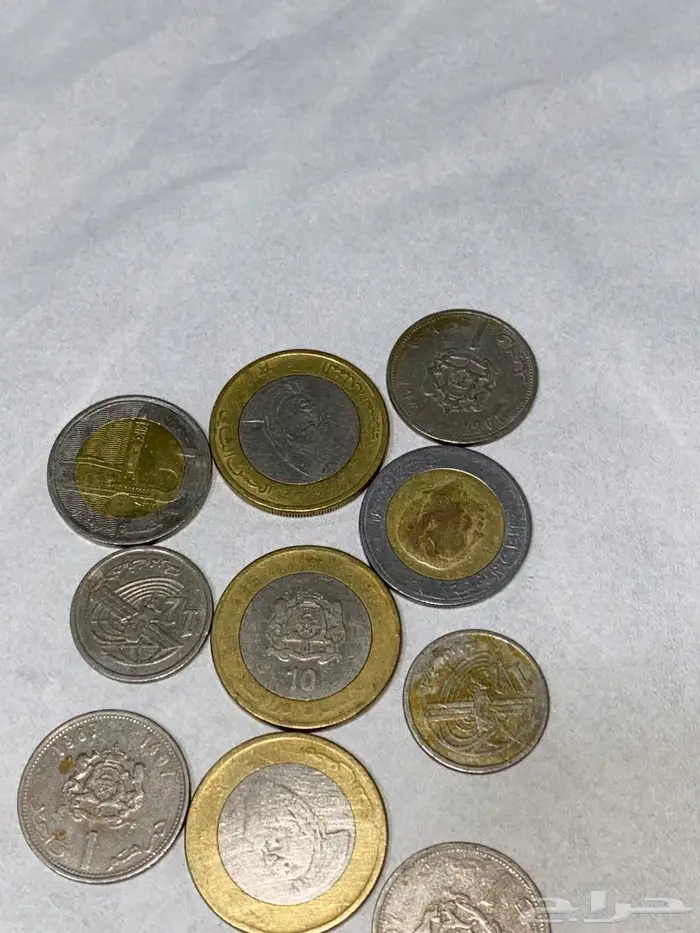 ليرة سورية قديمه 10 ليرات و 5 ليرات و عملات اردنيه 11