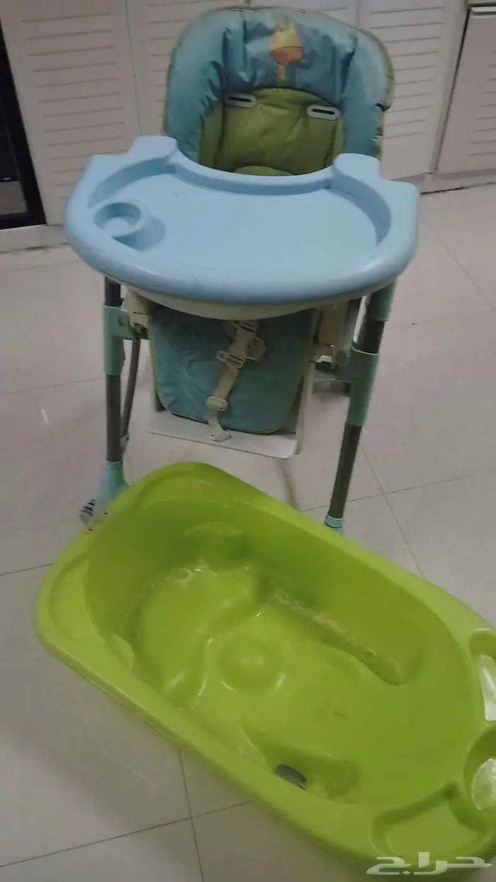 كرسي طعام وحوض استحمام اطفال 0