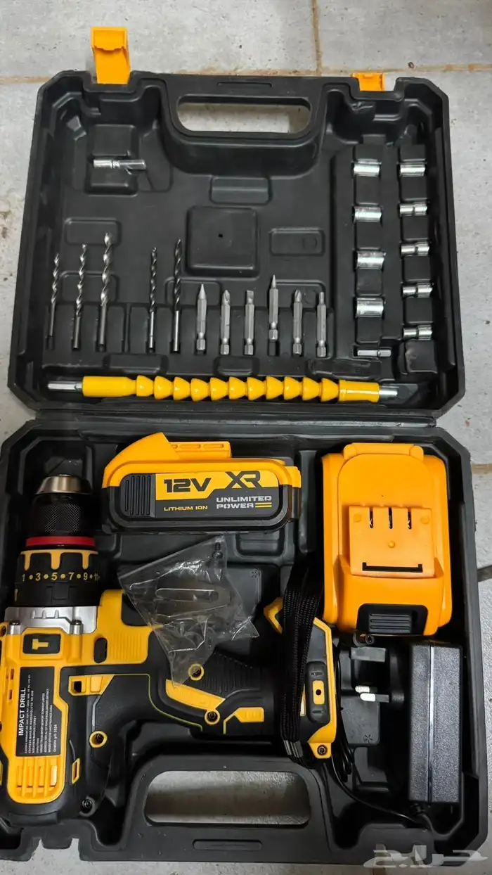 دريل بطاريات 12 فولت با 70 جديد 0