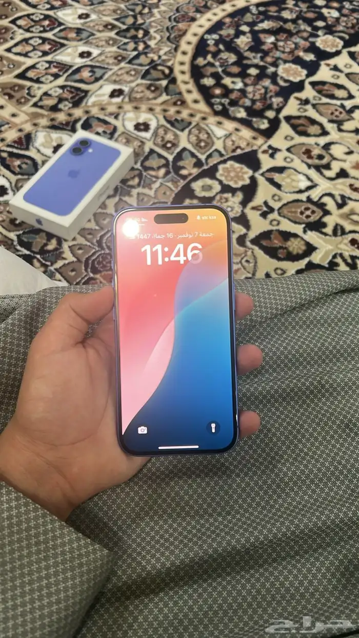 جوال ايفون 16 عادي البطاريه 100 5