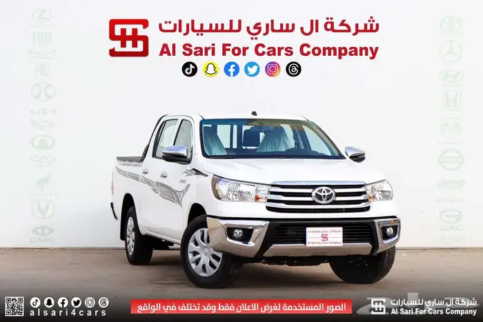 تويوتا هايلوكس GLX بنزين 2025 اقساط بنوك وشركات 2