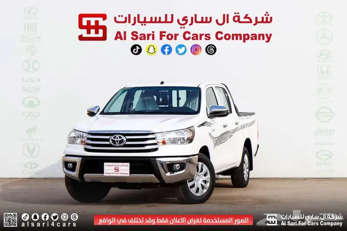 تويوتا هايلوكس GLX بنزين 2025 اقساط بنوك وشركات 4