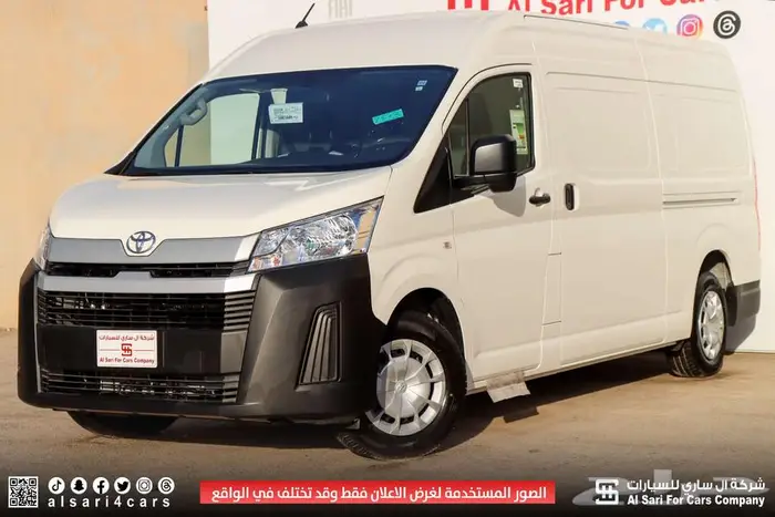 تويوتا هايس بضاعة سقف عالي بنزين 2025 إقساط بنوك وشركات 4