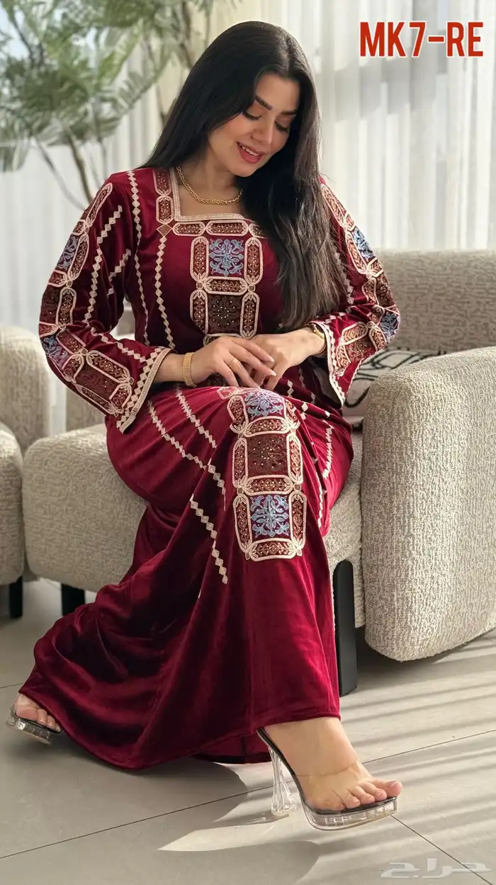 جلابيات مخمل شتويه 13