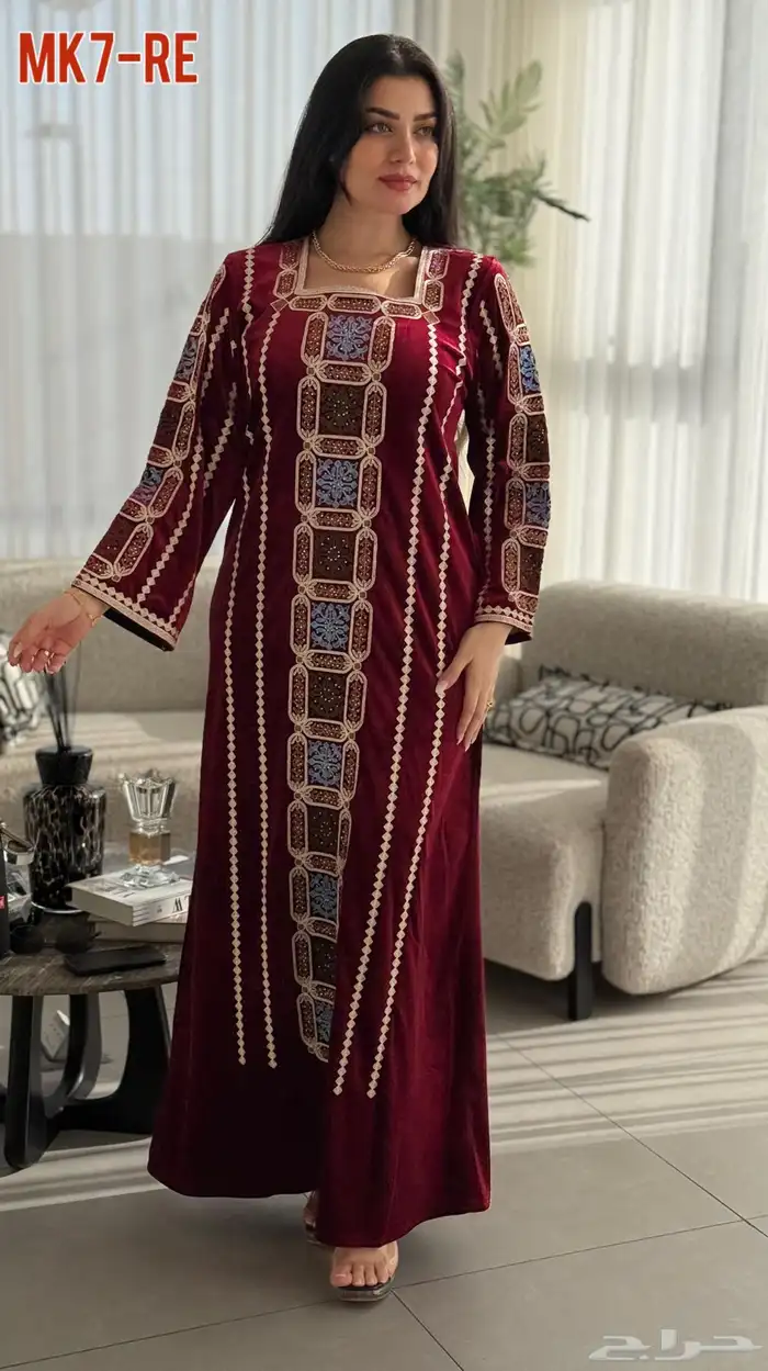 جلابيات مخمل شتويه 14