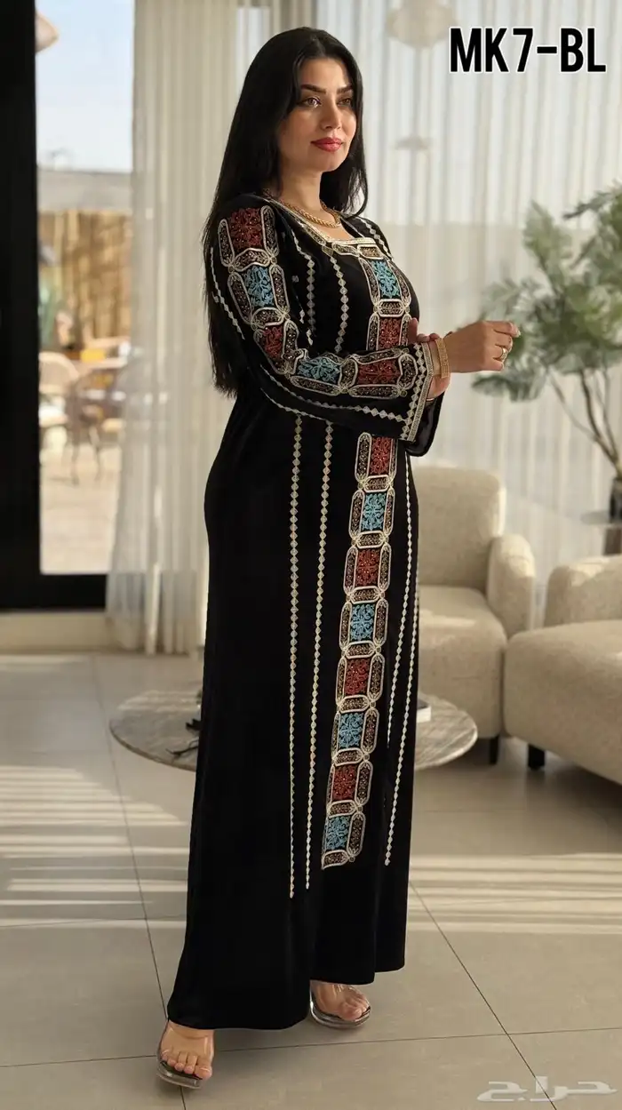 جلابيات مخمل شتويه 8