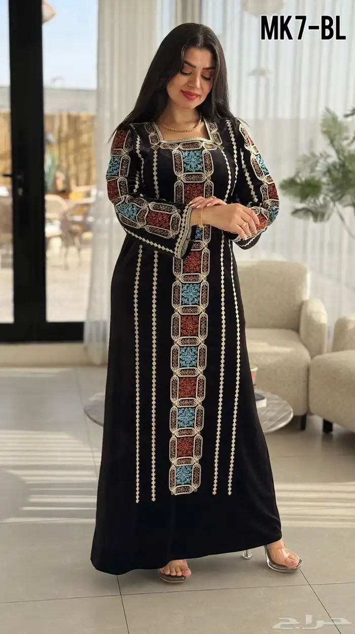 جلابيات مخمل شتويه 9